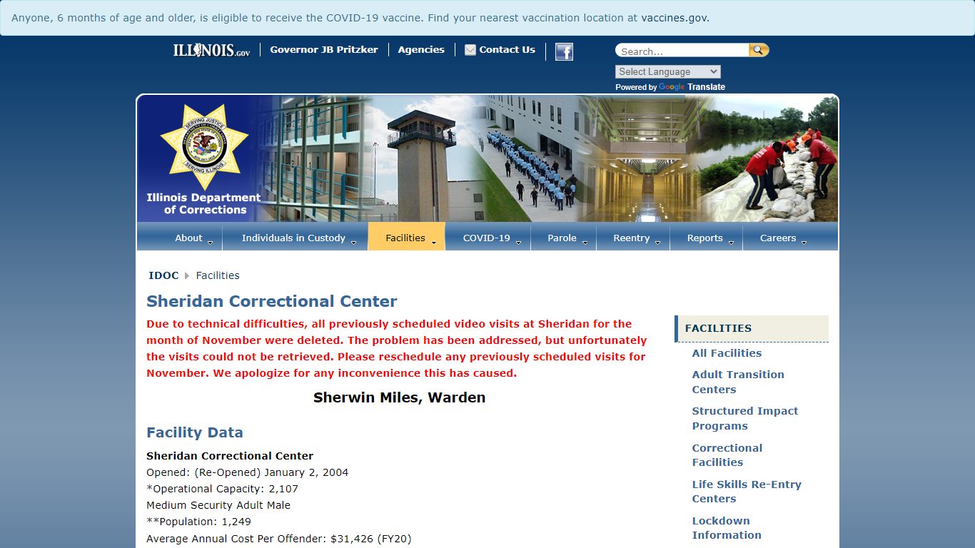 Sheridan Correctional Center - Illinois.gov
